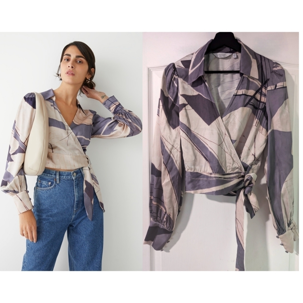 & Other Stories | Printed Wrap Blouse
